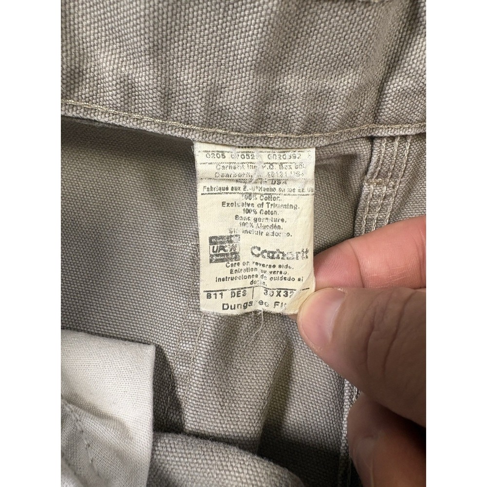 Vintage Carhartt B11 Desert Khaki Carpenter Work Pants 30 x 32 USA Made 0205 - Picture 7 of 15
